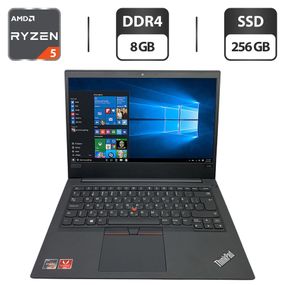 Ноутбук Lenovo ThinkPad E485 / 14" (1920x1080) IPS / AMD Ryzen 5 2500U (4 (8) ядра по 2.0 - 3.6 GHz) / 8 GB DDR4 / 256 GB SSD / AMD Radeon Vega 8 Graphics / WebCam б/в