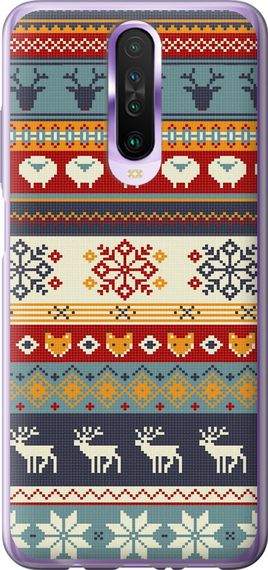Чехол на Xiaomi Redmi K30 Рождественский орнамент "3303u-1836-17620"