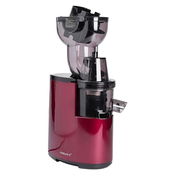 Соковижималка шнековая для томатов 300 Вт 2 скорости Красная Sokany JE-25 | Зображення 4