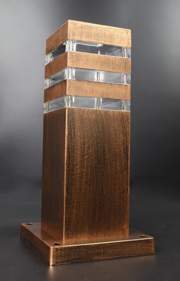 Вуличний ліхтар стовпчик 26958 Золото зістарене 29х14х14 см. | Зображення 1