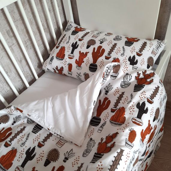 КоКомплект постільної білизни в ліжечко SoundSleep Cactus муслін дитячий 112х147 см (94102086) | Зображення 8