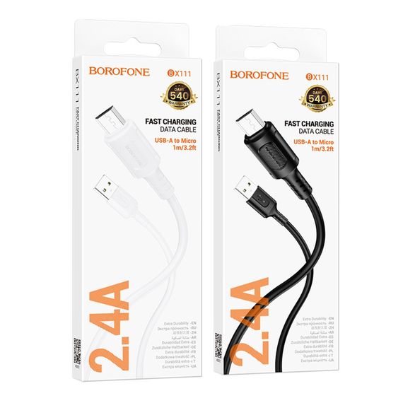 USB Borofone BX111 Micro 2.4A | Зображення 1