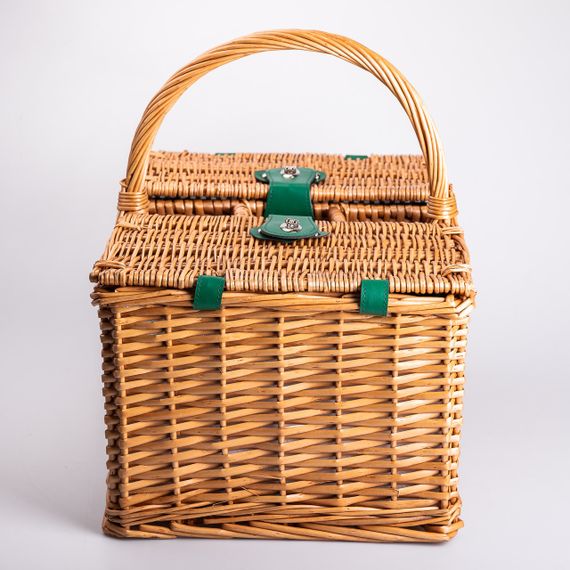 Кошик плетений для пікніка з посудом на 4 персони 48х33х43 см набір посуду туристичний для кемпінгу HP-ZQ-3 | Зображення 8