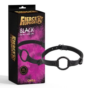 Кляп-кільце Chisa Fierce Euphoria O-Ring Gag, чорний Sex Aura