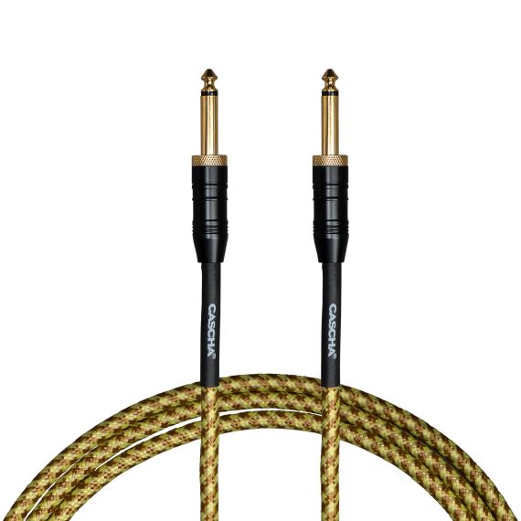 Кабель інструментальний Cascha CCP-G2STW6	(Professional Line Guitar Cable, Tweed Natural, 6 м)