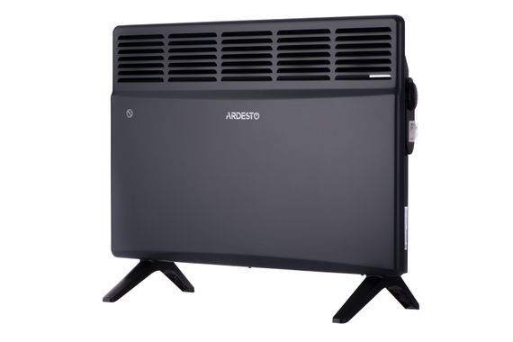 Конвектор електричний ARDESTO  CH-1500MCA, 1500 Вт, 15 м2, закритий нагрів. елемент, IP24, мех. керування, антрацит матовий (CH-1500MCA)