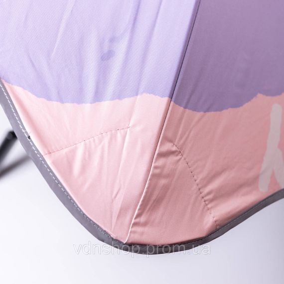 Парасолька дитяча механічна елегантна з принтом міцна надійна з поліестеру діаметр 90 см Фіолетовий HP-23-13V | Зображення 8