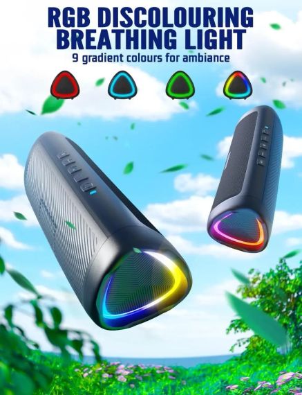 Портативна Bluetooth-колонка UOHHBOE C27-C з RGB-підсвіткою та захистом IPX5 | Зображення 2