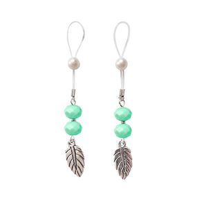 Сексуальні прикраси для сосків із листочком Art of Sex Nipple Jewelry Leaf, Мʼятний