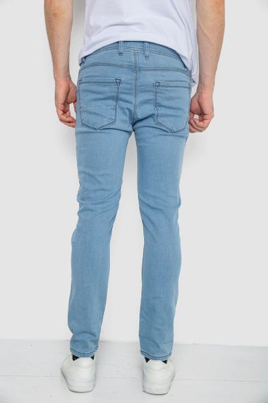 Джинсы мужские однотонные  -уценка, цвет голубой, 247R1242-1-U-39 | Зображення 3