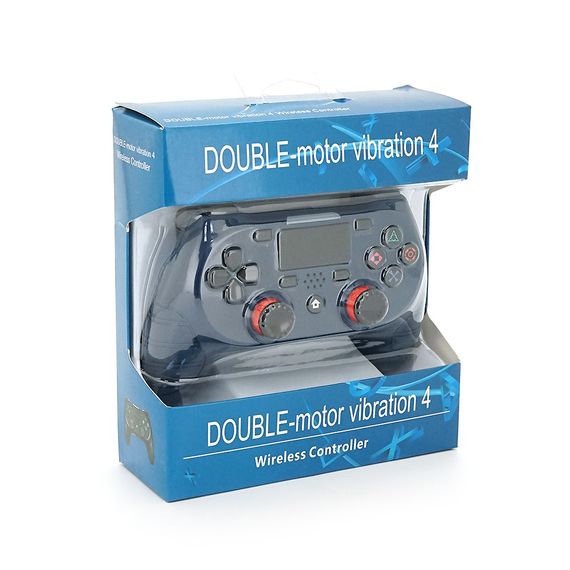 Геймпад Brazzers S8-P бездротовий для PS4 Wireless DOUBLE-motor vibration 4, роз'єм для навушників, LED light bar, Dark blue, | Зображення 1