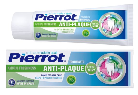 Зубна паста Pierrot ANTI-Plaque з м'ятою та фтором 75 мл