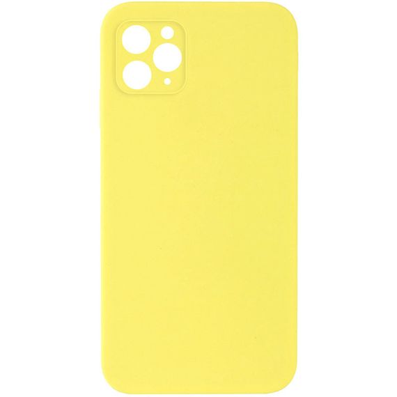 Чохол Silicone Case Square Full Camera Protective (AA) NOLOGO для Apple iPhone 11 Pro (5.8") Жовтий / Yellow