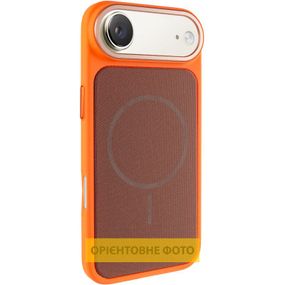 Чохол PC Textile Hybrid with Magnetic Fit для Apple iPhone 17 Air (6.5") Orange / Brown