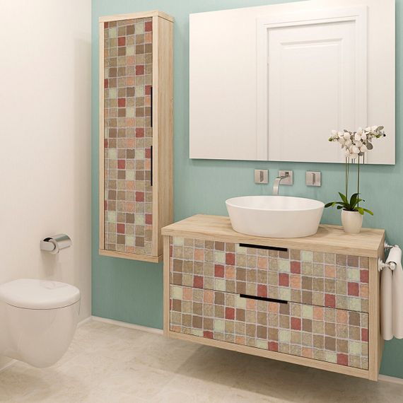 Самоклеюча плівка 0,45х10м х 0,07мм Червона мозаїка SW-00000832 | Зображення 4