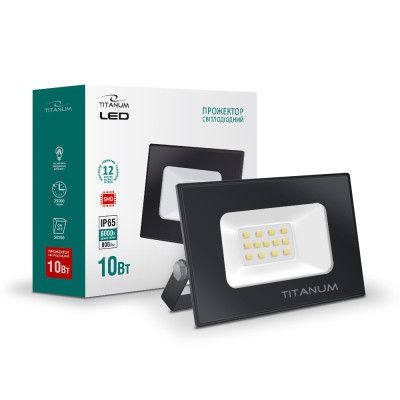 Прожектор TITANUM LED 10W 6000K TLF106 220V (TLF106) | Зображення 1