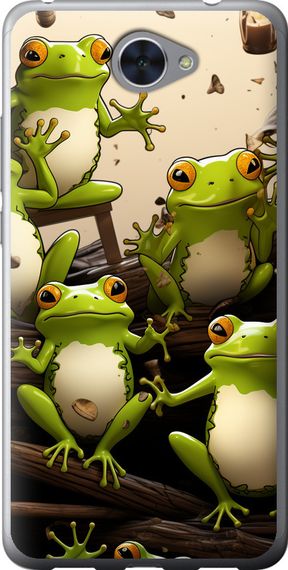 Чехол на Huawei Y7 2017 Жабки "5656u-1019-17620"