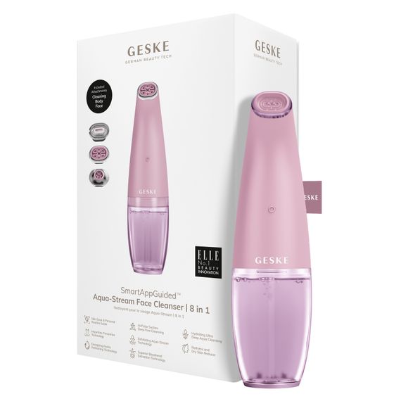 Очищающее средство для лица GESKE Aqua-Stream Face Cleanser 8в1 starlight, Розовый