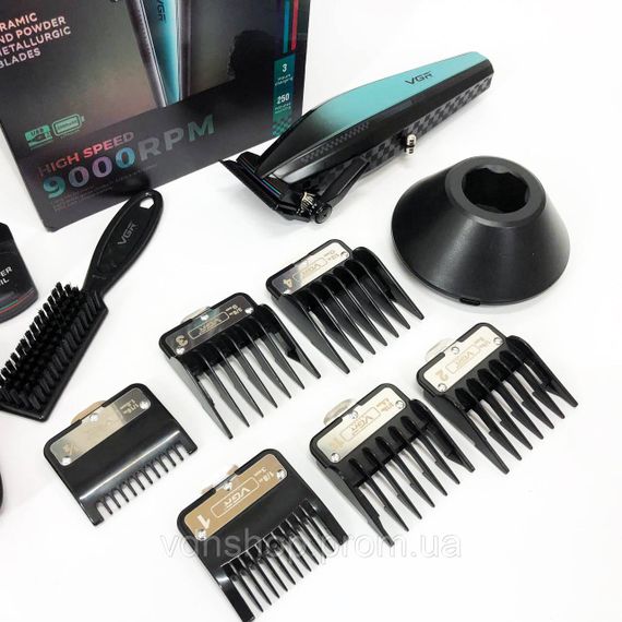 Перезаряджається набір для стрижки волосся VGR, Машинка для стрижки волосся з професійними ножами RF-94 | Зображення 8