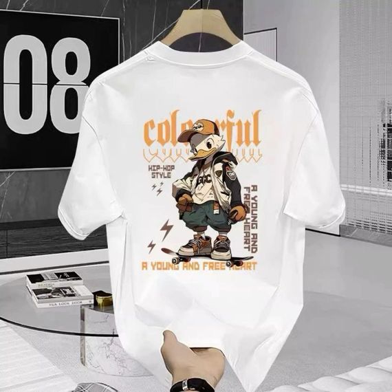 Футболка женская с принтом повседневная S Белая