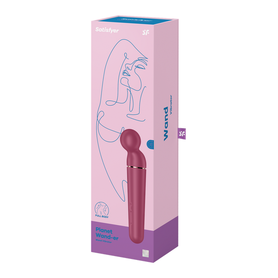 Вібромасажер Planet Wand-er, червоний колір Satisfyer (Німеччина) Sex Aura | Зображення 5