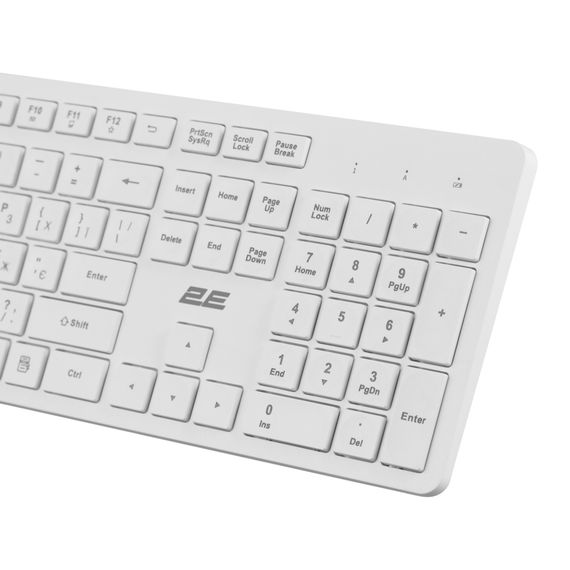 Клавіатура 2E KS260 106key Wireless UA White (2E-KS260WWH_UA) | Зображення 6