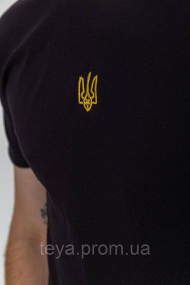 Футболка чоловіча патріотична, колір чорний, розмір S FA_008116 | Зображення 4
