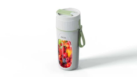 Портативний міні блендер - соковитискач JUICER KS-FSV8 W14 з USB зарядкою, 340 мл | Зображення 4