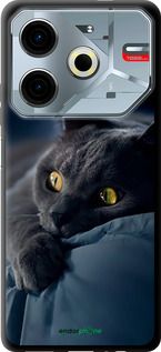 Чохол на Tecno POVA 6 Neo Димчастий кіт "825b-3753-2448"