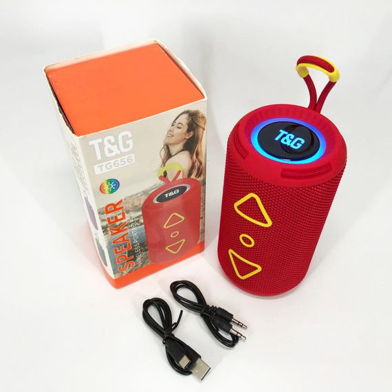 Bluetooth колонка портативна TG656 FM-радіо. JQ-780 Колір: червоний | Зображення 5