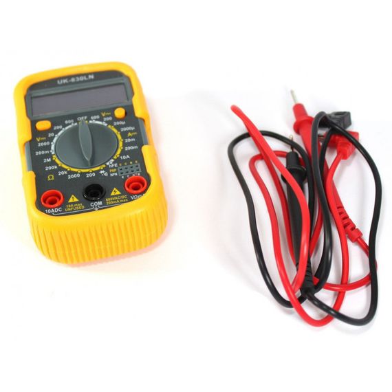 Мультиметр DT-830 LN з підсвічуванням та звуком ABaTap до 750 В Помаранчевий, тестер для вимірювання напруги | Зображення 3