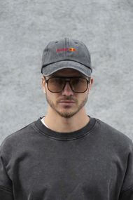Кепка бейсболка Vintage Without з принтом RedBull Black