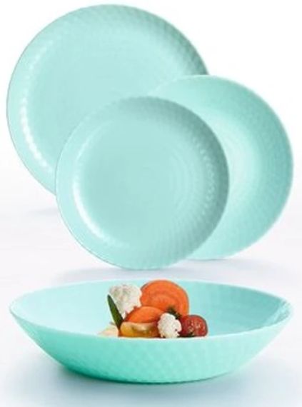 Столовий сервіз Luminarc Pampille Turquoise Q6154, 18 предметів, на 6 персон