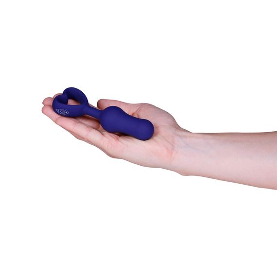 Анальна пробка зі стоппером-серцем Handsome синя | Зображення 2