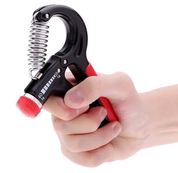 Еспандер кистьовий PowerPlay PP-4323 з регульованим навантаженням 10-40 кг Strength Grip Чорно-червоний (PP_4323_Bl/Red) | Зображення 2