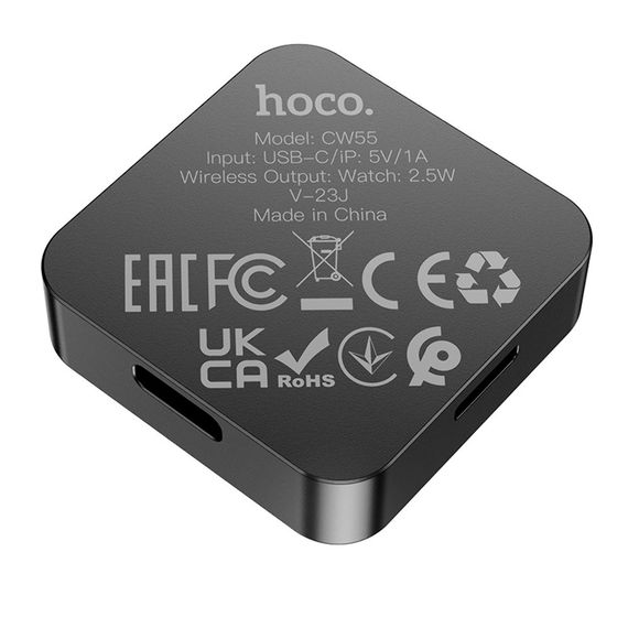 Зарядний пристрій, бездротова док-станція Hoco CW55 для годинників Apple Watch - Black | Зображення 2