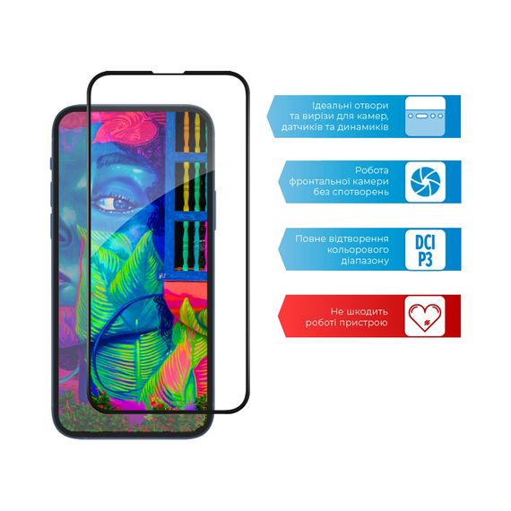 Скло захисне ACCLAB Full Glue Apple iPhone 13 mini (1283126515415) | Зображення 3