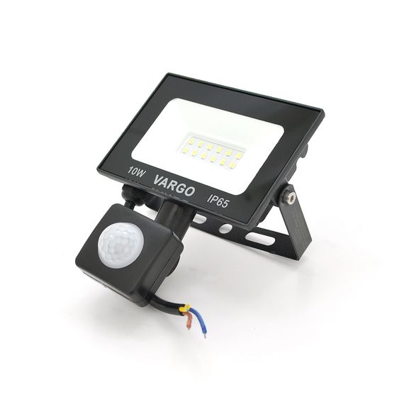 Прожектор LED с датчиком движения Vg-10W, IP65.6500K, 2700Лм