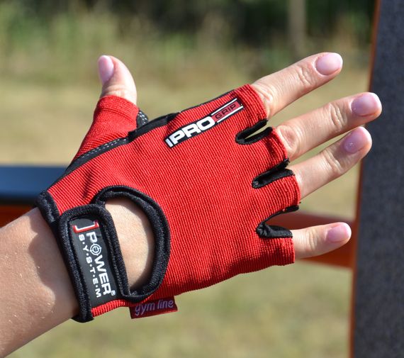 Рукавички для фітнесу Power System PS-2250 Pro Grip Red L | Зображення 4