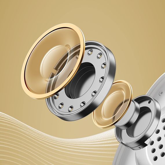 Бездротові навушники Baseus Bowie H1 Pro Noise-Cancellation Wireless Headphones Moon White | Зображення 8