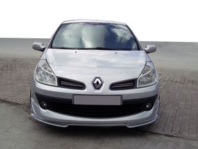 Накладка на передній бампер V1 (під фарбування) для Renault Clio III 2005-2012 рр.