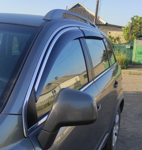 Вітровики з хромом (4 шт, Niken) для Opel Antara 2007-2024 рр | Зображення 2