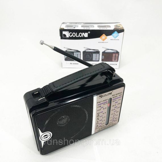 Всеволновой радио приемник Golon RX-606, Радиоприемник с хорошим приемом сигнала, Плеер мп3 с радио фм JD-87 | Зображення 2