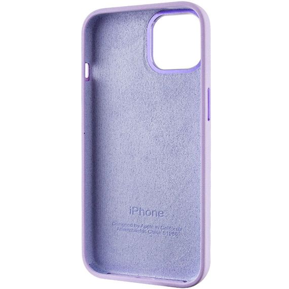 Чохол Silicone Case Metal Buttons (AA) для Apple iPhone 12 Pro Max (6.7") Силікон, Бузковий/Lilac | Зображення 4