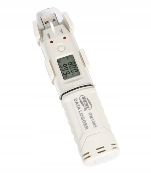 Реєстратор вологості та температури (даталоггер) USB, 0-100%, -30-80 °C BENETECH GM1365 | Зображення 4