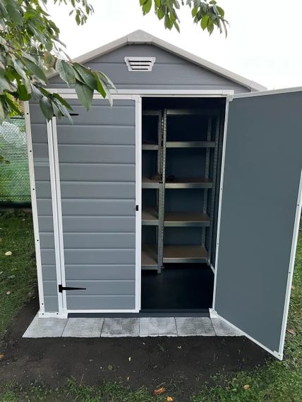 Сарай садовий пластиковий (будиночок) Keter (Кетер) MANOR 6x5 (17197128) Сірий | Зображення 4