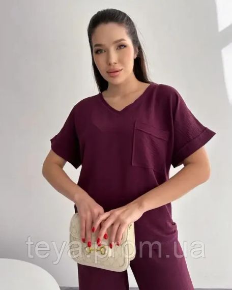 Костюм цвет фиолетовый FI_006959 | Зображення 3