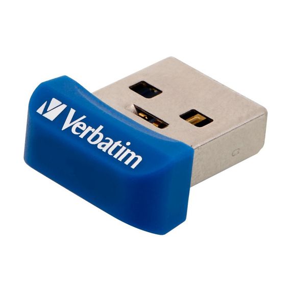 USB флеш накопичувач Verbatim 64GB Store 'n' Stay NANO Blue USB 3.0 (98711) | Зображення 3