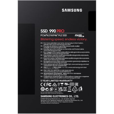 Накопичувач SSD Samsung M.2 1TB PCIe 4.0 990PRO (MZ-V9P1T0BW) | Зображення 4
