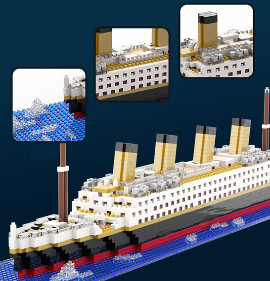 Конструктор корабель Titanic (1878 деталей) | Зображення 5